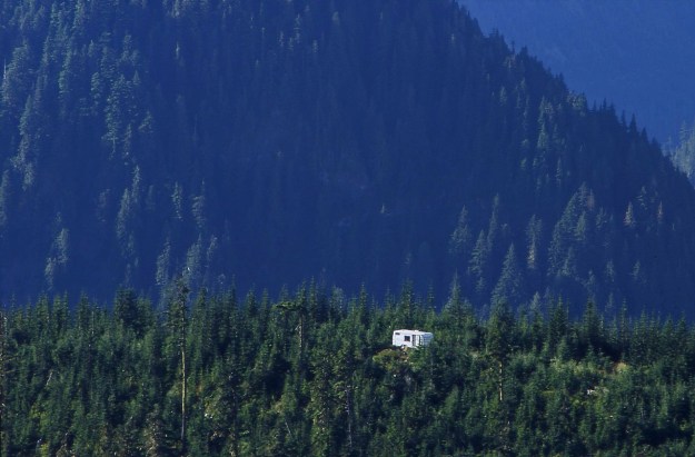 Base-camp for the 2004 marmot release, Haley Lake Ecological Reserve, Vancouver Island