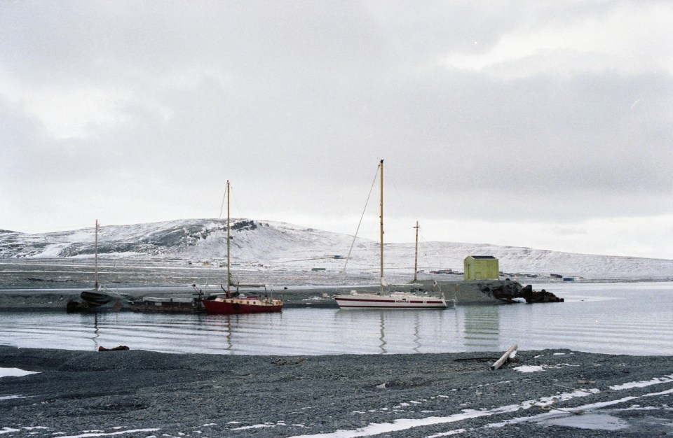 The Solaris and Mermaid in Resolute Bay, 1979.